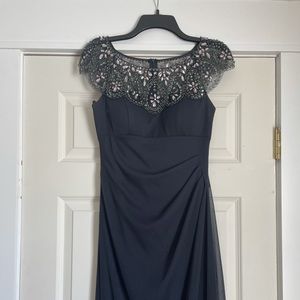 Navy Formal Evening Gown/Bridesmaid Dress, Size 4
